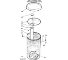 Kenmore 625343201 salt storage tank and associated parts diagram