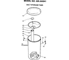 Kenmore 625343241 salt storage tank diagram