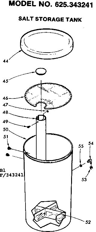 Salt storage tank