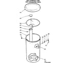 Kenmore 625343500 salt storage tank & associated parts diagram