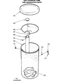 Salt storage tank and associated parts