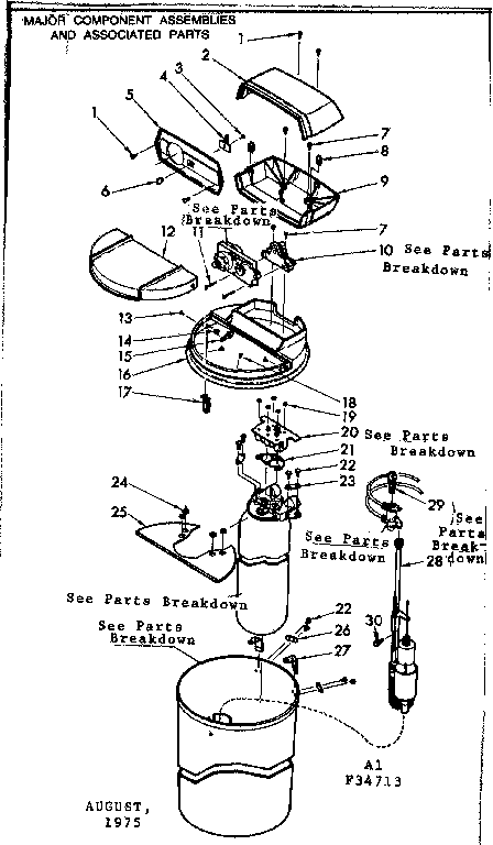 Major component asm. & associated parts