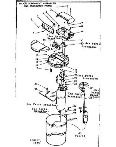 Major component asm. & associated parts