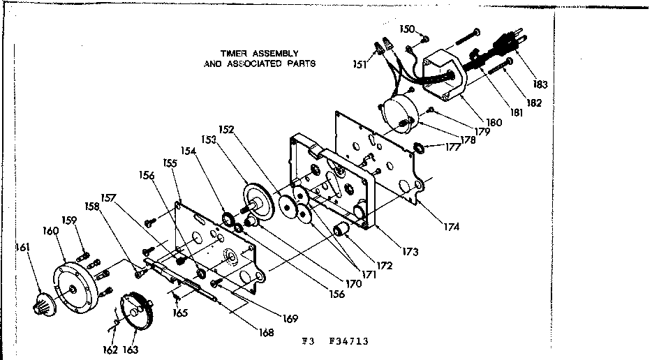 TIMER ASSEMBLY & ASSOCIATED PARTS