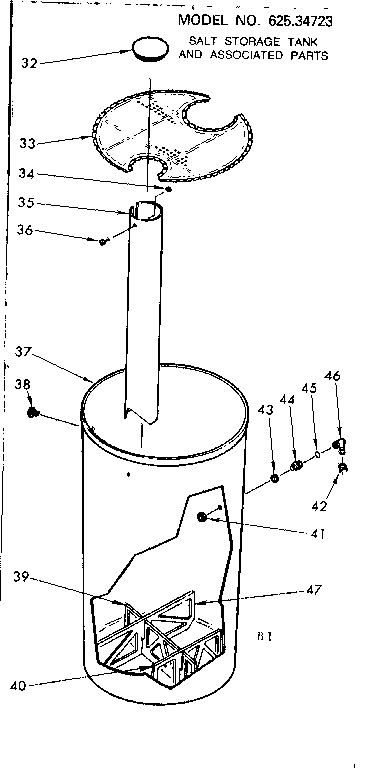 Salt storage tank