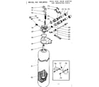 Kenmore 62534723 resin tank, valve adaptor & assc. parts diagram