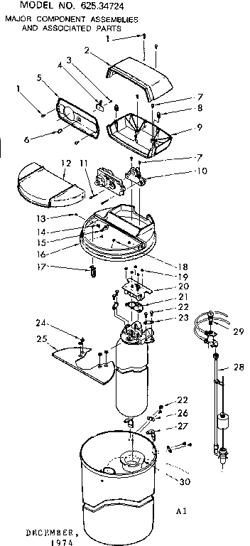Major component assem. & assoc. parts