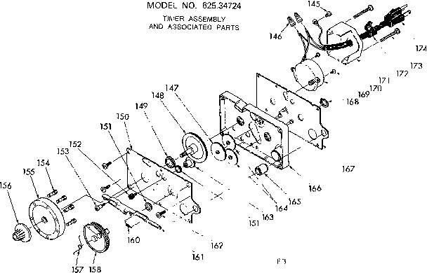 Timer assembly & assoc. parts