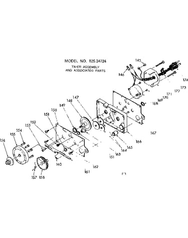Timer assembly & assoc. parts