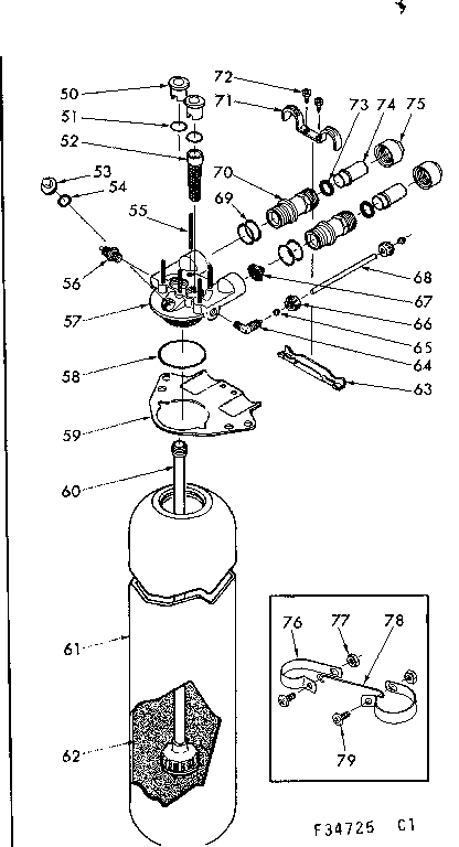 Resin tank and valve adaptor