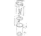 Kenmore 625347301 salt storage tank and brine metering valve diagram