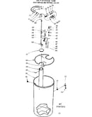 Salt storage tank and brine metering valve