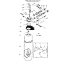 Kenmore 625347301 resin tank, valve adaptor and associated parts diagram