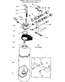 Resin tank, valve adaptor and associated parts