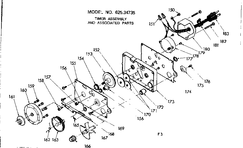 Timer assembly & assoc. parts