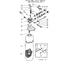 Kenmore 62534736 resin tank & valve adaptor diagram