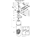 Kenmore 62534743 resin tank, valve adaptor & associated parts diagram
