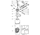 Kenmore 62534745 resin tank & valve adaptor diagram