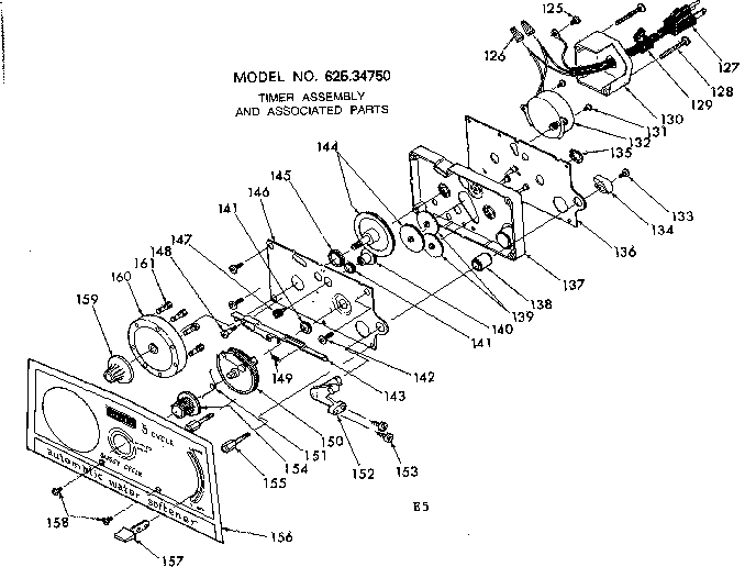 TIMER ASSEMBLY & ASSOCIATED PARTS