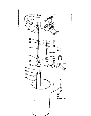 Salt storage tank  salt saver brine valve