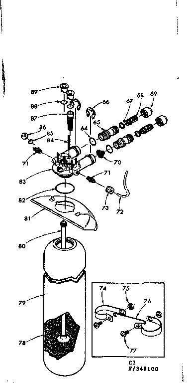 Resin tank, valve adaptor & connecting parts