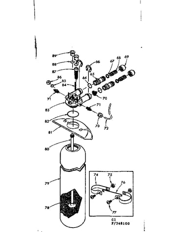 Resin tank, valve adaptor & connecting parts