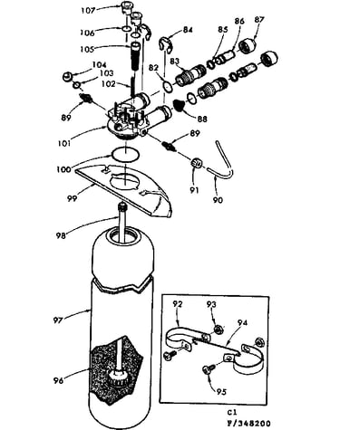 Resin tank valve adaptor & connecting parts