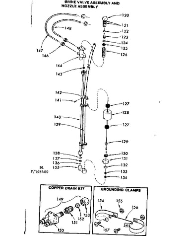 Brine valve assembly