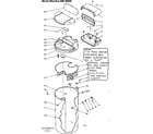 Kenmore 62534842 salt storage tank and associated parts diagram