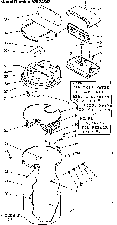 Salt storage tank and associated parts