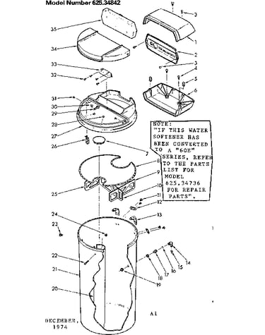 Salt storage tank and associated parts