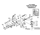 Kenmore 625348500 motor bracket & pressure switch diagram