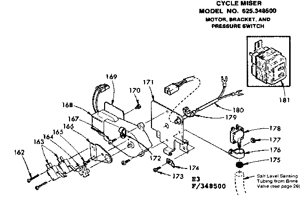 Motor bracket & pressure switch