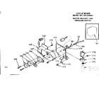 Kenmore 625348501 motor bracket and pressure switch diagram