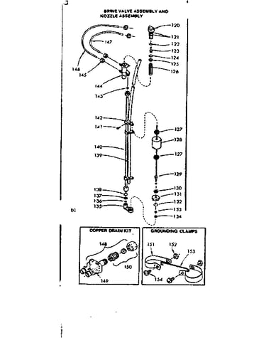 Brine valve asm and nozzle asm