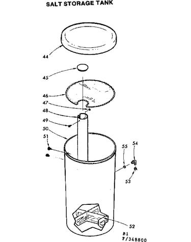 Salt storage tank