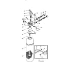 Kenmore 625348900 resin tank valve adaptr & connecting parts diagram