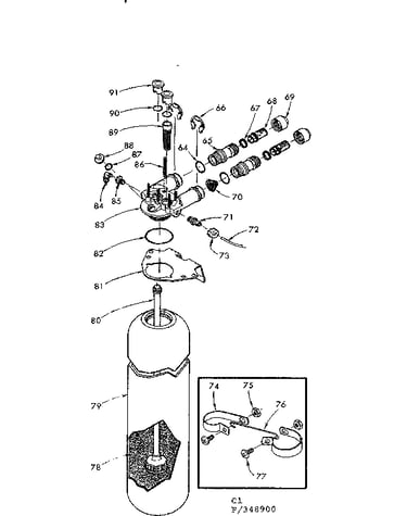 Resin tank valve adaptr & connecting parts