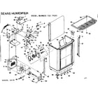 Kenmore 75874301 functional replacement parts diagram