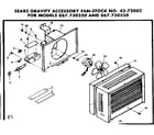 Kenmore 867730350 cabinet fan diagram