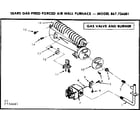 Kenmore 867734681 gas burners and manifold diagram