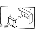 Kenmore 867734690 horizontal vent kit no. 42-7369 diagram