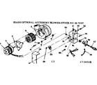 Kenmore 867734941 optional accessory blower diagram