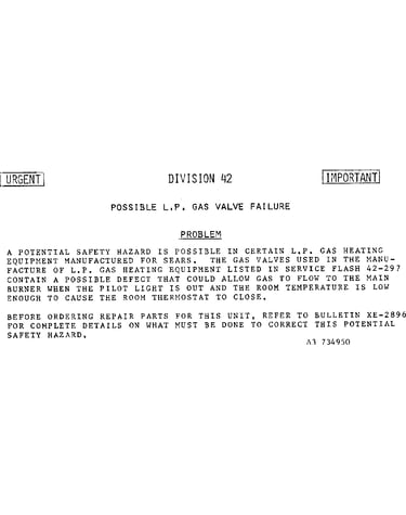 Furnace recall 867.734961