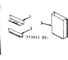 Kenmore 86773631 wall mounting kit diagram