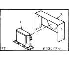 Kenmore 867736124 tee flue and wall shield diagram