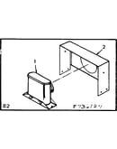 Tee flue and wall shield