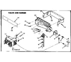 Kenmore 867736167 valve and burner diagram
