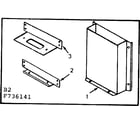 Kenmore 867736141 vent shield kit no. 42-7311 diagram