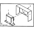 Kenmore 867736141 horizontal vent kit no. 42-7365 diagram